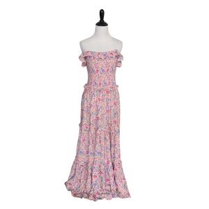 Abel the Label Floral Off-the-Shoulder Maxi Dress XS
